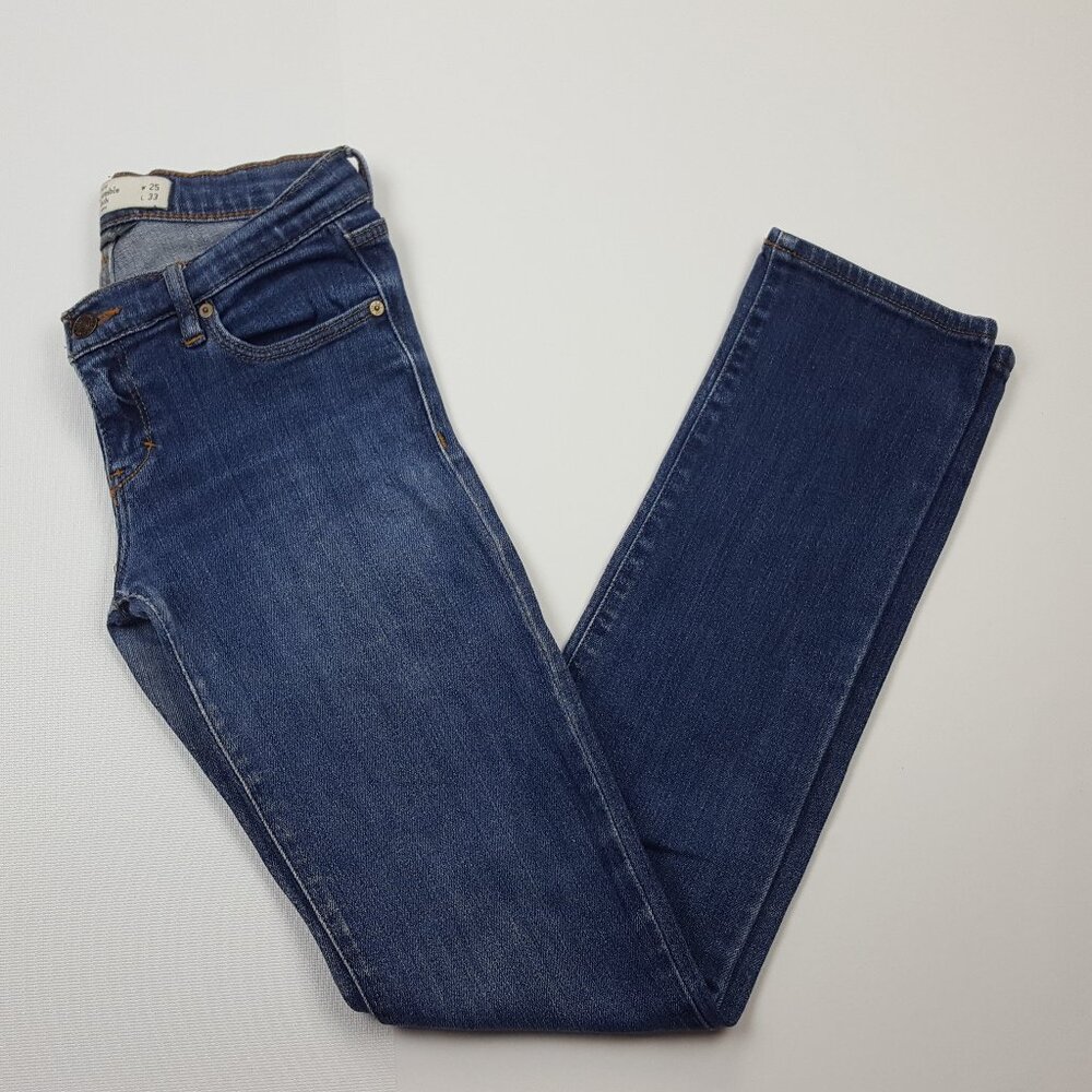 Abercrombie & Fitch ERIN Perfect Stretch Skinny Jeans Medium Wash Blue